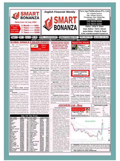 Title details for Smart Bonanza Financial Weekly English by New Age Publications Pvt. Limited - Available
